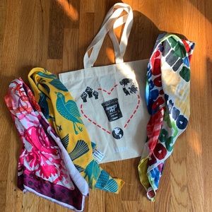 LUSH Bag & 3 Knot-wraps